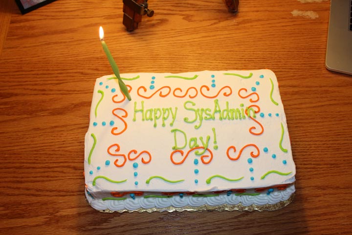 SysAdmin Day Cake