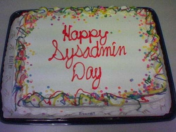SysAdmin Day Cake